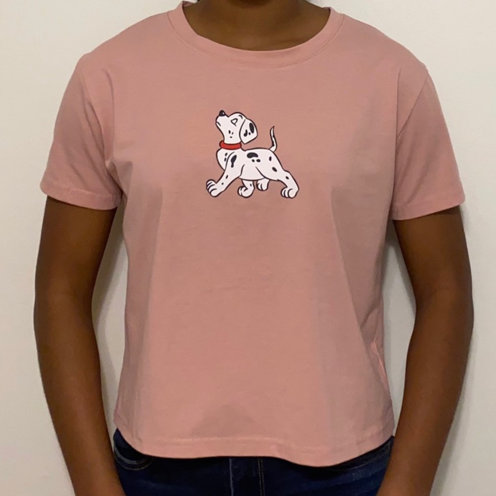 Pink Romwe Dalmatian Top